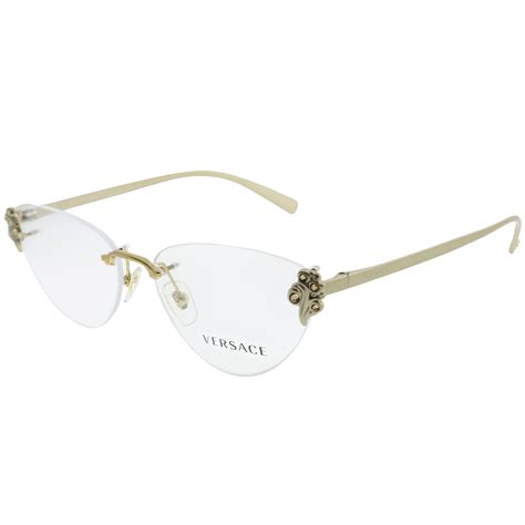 versace reading glasses|rimless versace eyeglasses.